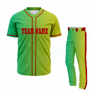 New Design Customized Color Breathable <b>Baseball</b> Uniform According to Customer Demand for Sale 2026 100% Polyester Fabric - Product Image 4