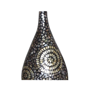 Nordic Style <b>Light</b> Luxury Mother of Pearl <b>Flower</b> Vase Chic Housewarming Gift - Product Image 2