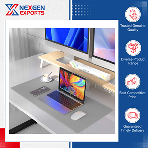 Nouvel arrivage en stock, qualité assurée, tapis de bureau double face en cuir PU antidérapant et résistant à l'eau, tapis de souris avec repose-poignet pour - Product Image 6