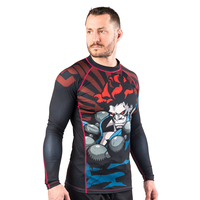 Vente en gros de rashguards personnalisés de haute qualité, fabricants et fournisseurs OEM, rashguards de compression pour la course à pied, la remise en forme, le BJJ/MMA