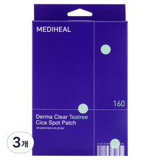 Mediheal Derma Clear Tea Tree Cica Spot Patches - 160 Cerotti per Confezione, Sconto per Confezione da 3 - Cura del Viso - Product Image 1