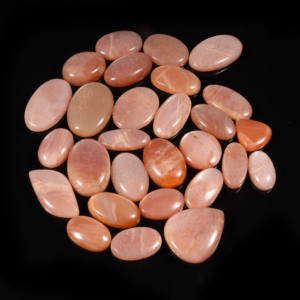 Cabujón de piedra lunar de melocotón Natural 100%, mezcla de tamaños y formas, piedras preciosas sueltas, piedras preciosas pulidas suaves para hacer joyas hechas a mano - Product Image 3