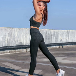 Conjunto de Yoga para Mujer de Diseño Moderno y Alta Calidad, Transpirable, de Secado Rápido y Ecológico, Conjunto de 2 Piezas al por Mayor - Product Image 3