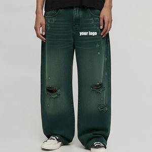 Nouveau Pantalon en Jean Homme 2025 – Style Vintage, Taille Élastique, Mi-lourd, Respirant, Streetwear Hip Hop, Décontracté - Product Image 1