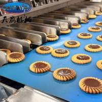Machine à biscuits Skywin pour la fabrication de biscuits fourrés au chocolat, machine à sandwichs, machine à biscuits
