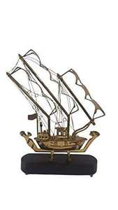 เรือไททานิคทองเหลืองโบราณทำมือ ของตกแต่งบ้านหรือสำนักงานสุดหรู พร้อมเครื่องยนต์ในตัว - Product Image 5