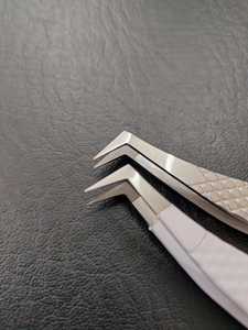 Pinzas Profesionales de Alta Precisión para Pestañas, con Punta Dentada de Acero Inoxidable, Mango Cómodo, Personalizables, Pinzas para Volumen 3D - Product Image 2
