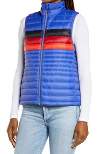 Vestes décontractées ultra-légères à col montant, gilet tricoté respirant et écologique, fermeture éclair, coupe-vent, rembourrage matelassé pour femme - Product Image 5