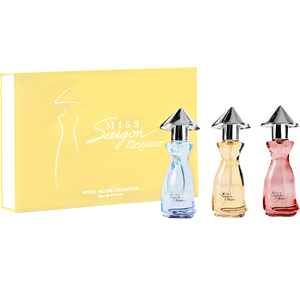 Mini coffret de parfum en vaporisateur pour femmes, parfum Miss Saigon Elegance, collection format voyage - Mystic Allure 3x15ml Vaporisateur - Product Image 3