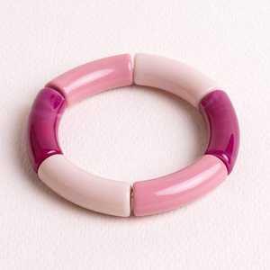 Pulsera de cuentas multicolor de resina al por mayor para uso diario, estilo retro - Product Image 1