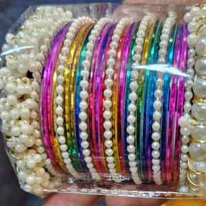 Ensemble de bracelets de mariage islamiques tendance en or rose, ornés de zircons, bijoux traditionnels pour femmes avec finition hautement polie - Product Image 3