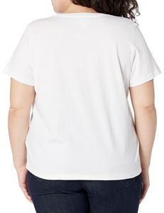 New Design <b>Women's</b> <b>White</b> Crew Neck T-<b>Shirt</b> <b>Short</b> <b>Sleeve</b> Regular Fit Casual 100% Cotton Jersey Breathable Solid Color All Seasons - Product Image 5