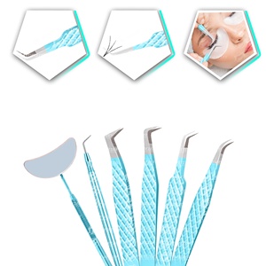 Ensemble professionnel de pinces à cils au design unique, facile à utiliser pour la maison et le salon, fabriqué par des professionnels - Product Image 3