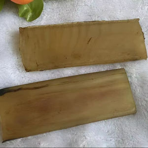 Longues plaquettes de corne de bœuf/mouton/chèvre naturelles pour la fabrication de couteaux DIY, matériau brut pour manche, plaque rectangulaire. - Product Image 1