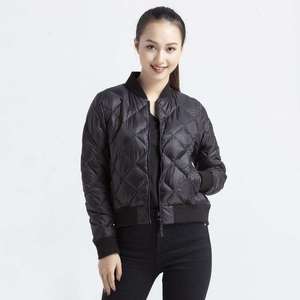 <b>Women</b> Quilted Bomber <b>Jacket</b> Lightweight Puffer Zipper Outerwear Slim Fit Warm <b>Packable</b> Winter Coat For Ladies - Product Image 2