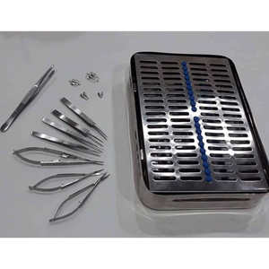 Kit de base de chirurgie de la main, 17 pièces en acier inoxydable, pour microchirurgie, chirurgie générale, laboratoire clinique, par Dentavex - Product Image 4