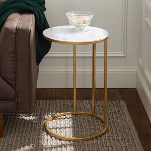 Eco-Friendly Customizable Metal Side <b>Table</b> for Modern Living Room & Bedroom Decor Indoor Accent Furniture Use - Product Image 6