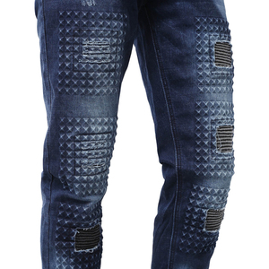 Fabricante de Ropa Urbana para Hombre, Jeans de Mezclilla Personalizados con Logotipo Bordado en Chenilla, Pantalones Cargo de Mezclilla, Pantalones de Mezclilla Twill con Nuevos Estilos - Product Image 6