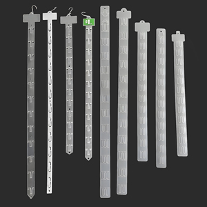 <b>Plastic</b> Transparent Hanging <b>Strips</b> for Advertising Hanging Display <b>Strip</b> Retail Clips PP Supermarket - Product Image 5