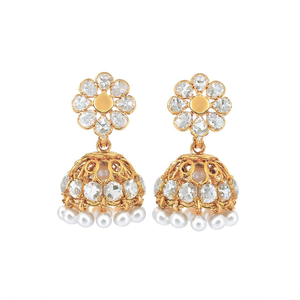 Fashion Earrings Pearl Jhumkas - Product Image 2