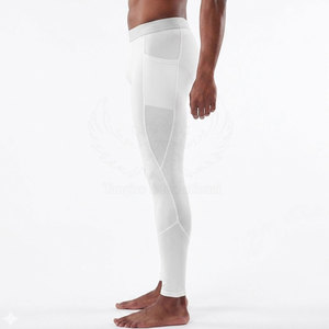 Leggings de compression pour homme en spandex/nylon de qualité supérieure, longueur intégrale, taille élastique, séchage rapide, respirants, pour le sport, la course à pied, la remise en forme, la salle de sport - Product Image 6
