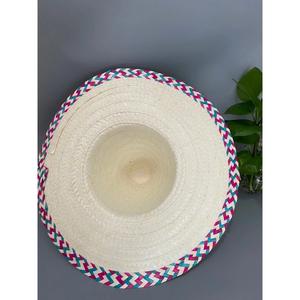 Sombrero de Paja Tradicional con Bordado a Mano, Estilo Personaje, para Uso Diario en la Playa y al Aire Libre - Product Image 4