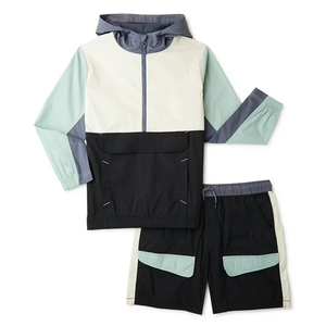 Conjunto de Pantalones Cortos Deportivos Personalizados de Primavera 2 en 1 para Hombre, de Spandex/Poliéster, Transpirables, Resistentes al Viento, Cómodos, de Longitud Completa, con Estampado de Leopardo - Product Image 3