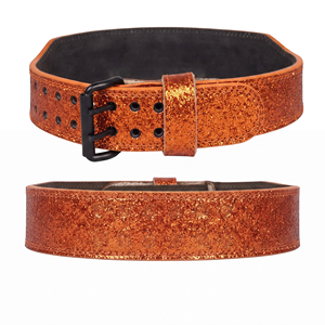 Cinturón de Cuero Genuino Personalizado para Hombre, Cinturón de Cuero con Brillo para Levantamiento de Pesas, Cinturones de Cuero con Brillo Resistentes para Powerlifting, Cinturón de Cuero Unisex para Gimnasio - Product Image 1