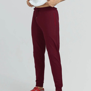 New Arrival High Quality <b>Men's</b> Scarlet <b>Red</b> Washed Joggers <b>For</b> <b>Men</b> Breathable <b>Men's</b> <b>Trouser</b> Ribbed Cuffs With Pocket Wholesale - Product Image 3