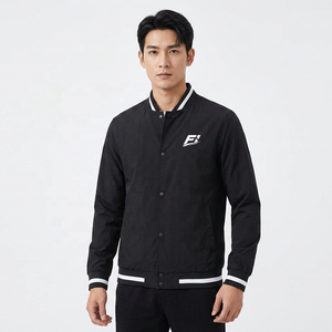 Chaqueta Varsity Personalizada al por Mayor 2026, Mezcla de Algodón, Cuello Alto, Logotipo Frontal, Ropa Urbana, Marca Privada, OEM, ODM, Proveedor y Fábrica en EE. UU. - Product Image 4
