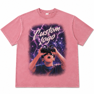 Camiseta Premium para Hombre, Precio al por Mayor, Diseño Gráfico Impreso en DTG, Estilo Vintage, 100% Algodón, Talla Grande, Streetwear - Product Image 1
