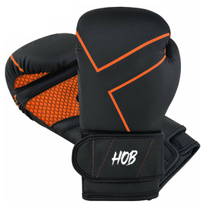 Guantes de Boxeo Profesionales de Cuero Vacuno con Correa Ancha, Guantes de Entrenamiento de Boxeo para Sacos de Boxeo Pesados, Kickboxing, Sparring y Combate - Product Image 2