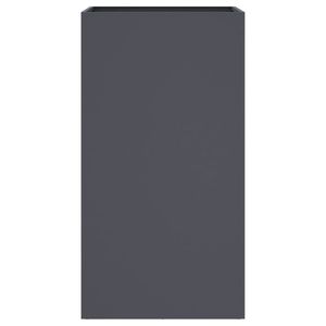 Fioriera in Acciaio Laminato a Freddo con Intarsi Decorativi Antracite Medi e Materiale in Torba Resistente - Product Image 5