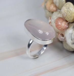 Natural <b>Rose</b> <b>Quartz</b> Pear Shape Ring 925 Sterling Silver Unisex January Birthstone Gemstone Ring Handmade <b>Jewelry</b> Christmas Gift - Product Image 2