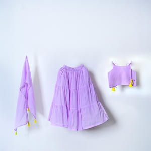 Conjunto de Lehenga Choli al por Mayor para Niñas con Chunri, Bordado, Tradicional, Étnico Indio, para Fiestas, Disponible al Mejor Precio - Product Image 2