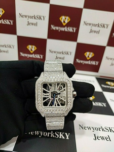 40 MM Men’s Luxury Moissanite Watch VVS Hip Hop Diamond Jewelry Timepiece with Best Packaging With Box Fast Shipping - Product Image 2