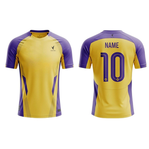 Camiseta de Fútbol Americano Personalizada al por Mayor, 100% Poliéster, Transpirable, Elástica, Sublimada, Camiseta de Fútbol Personalizada - Product Image 5