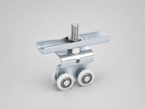 Roulettes de quincaillerie pour porte coulissante, 15 mm, en acier doux galvanisé, pour hôtels, antirouille, roulement fluide, design moderne - Product Image 1