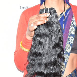 <b>Cheap</b> Indian Remy Raw Virgin Human Hair 100g Bundles Wholesale Wavy Natural Machine Double Weft Soft Silky Texture <b>Extensions</b> - Product Image 2