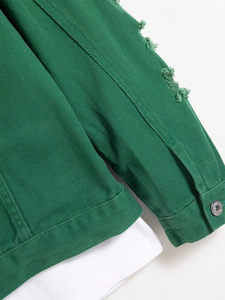 Custom Made Coated <b>Denim</b> <b>Jacket</b> for Men Spring Season High Quality Waterproof Windproof Breathable <b>Lightweight</b> Wholesale - Product Image 6