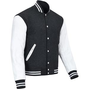 Premium Quality Vintage Varsity Jacket for Men 100% Polyester Customizable Logo on Front for Spring Baseball Seasons - Product Image 3