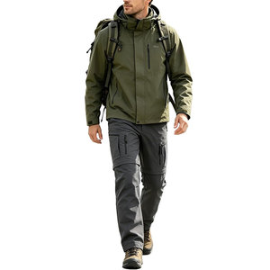 Pantalones de Trekking para Exteriores, Estilo Casual Convertible, Cómodos, 100% Poliéster, Secado Rápido, con Cierre en las Piernas, Múltiples Bolsillos Inteligentes - Product Image 2