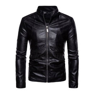 Chaqueta de Invierno para Hombre en Cuero y Cuero Sintético con Cuello Alto - Precio al por Mayor - Product Image 1