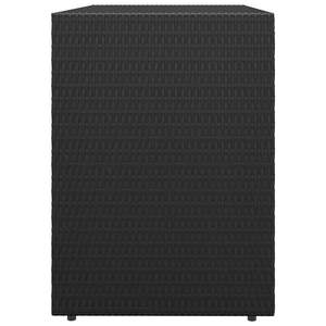 Black 39.4"x21.9"x31.5" Poly <b>Rattan</b> Garden Storage <b>Cabinet</b> - Product Image 5