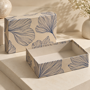 Custom Sand Petal <b>Lid</b> and Base <b>Box</b> for Hand Care <b>Gift</b> Packaging - Product Image 5