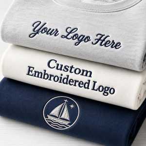 Sweat-shirts brodés personnalisés avec votre texte ou logo, sweat-shirt minimaliste pour anniversaire - Product Image 2