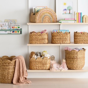 Panier-cadeau artisanal pour femmes, prix fournisseur, différentes tailles, paniers en jacinthe d'eau. - Product Image 6