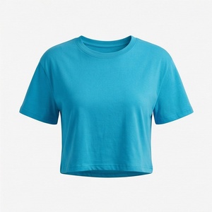 Camiseta Corta de Moda con Color Personalizado, Ajuste Suave, Diseño Único, Nueva Llegada Popular, Ropa Urbana para Mujer - Product Image 1