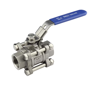 Válvula de Bola de Tres Piezas con Acabado Roscado, Estándar DIN SS316, Pasaje Completo, Clase 150, Control de Flujo Industrial - Product Image 4