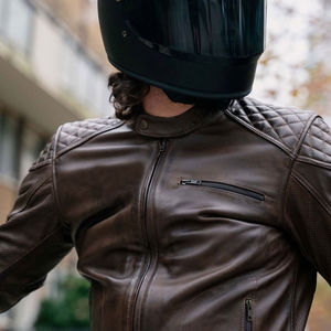 ผู้ผลิตจากโรงงานโดยตรง สินค้ามาใหม่ ราคาถูก เสื้อแจ็คเก็ตหนังมอเตอร์ไซค์ ขายดีที่สุด ระบายอากาศได้ดี เสื้อแจ็คเก็ตหนังมอเตอร์ไซค์สำหรับผู้ชาย - Product Image 5